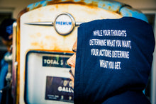 Load image into Gallery viewer, Controlled Actions = Power Unisex Jersey Hoodie (Black)